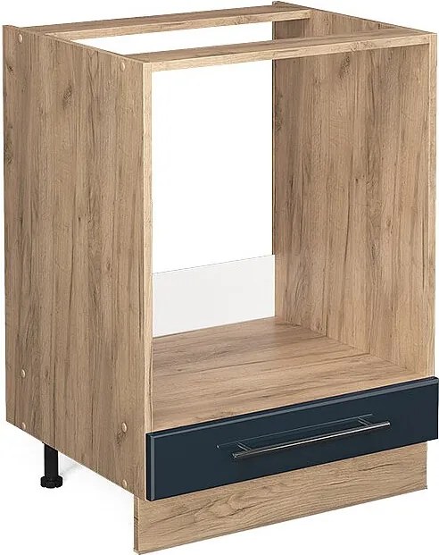 Szafka kuchenna ciemnoniebieski wysoki połysk 60x51.6x82 fame-line