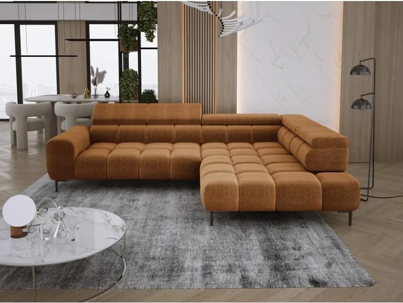 Narożnik PLAZA L Prawostronny w tkaninie EDEN 10 WERSAL