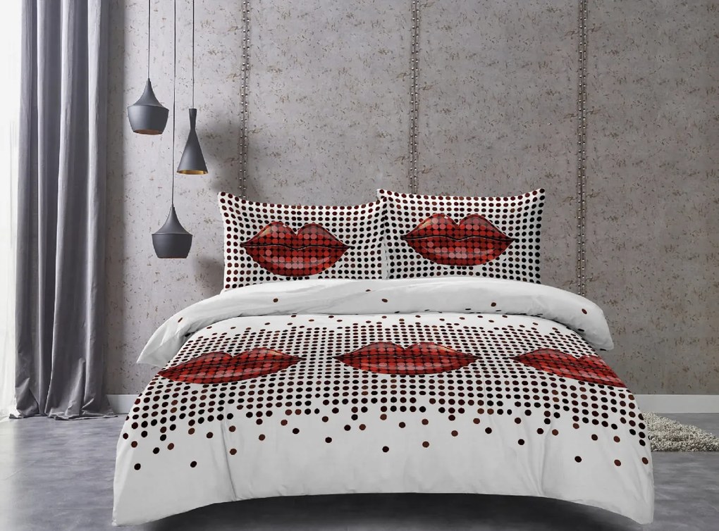 PrzytulneMieszkanie.pl PrzytulneMieszkanie.pl Pościel z mikrofibry LIPSY białe Rozmiar pościeli: 70 x 80 cm | 140 x 200 cm