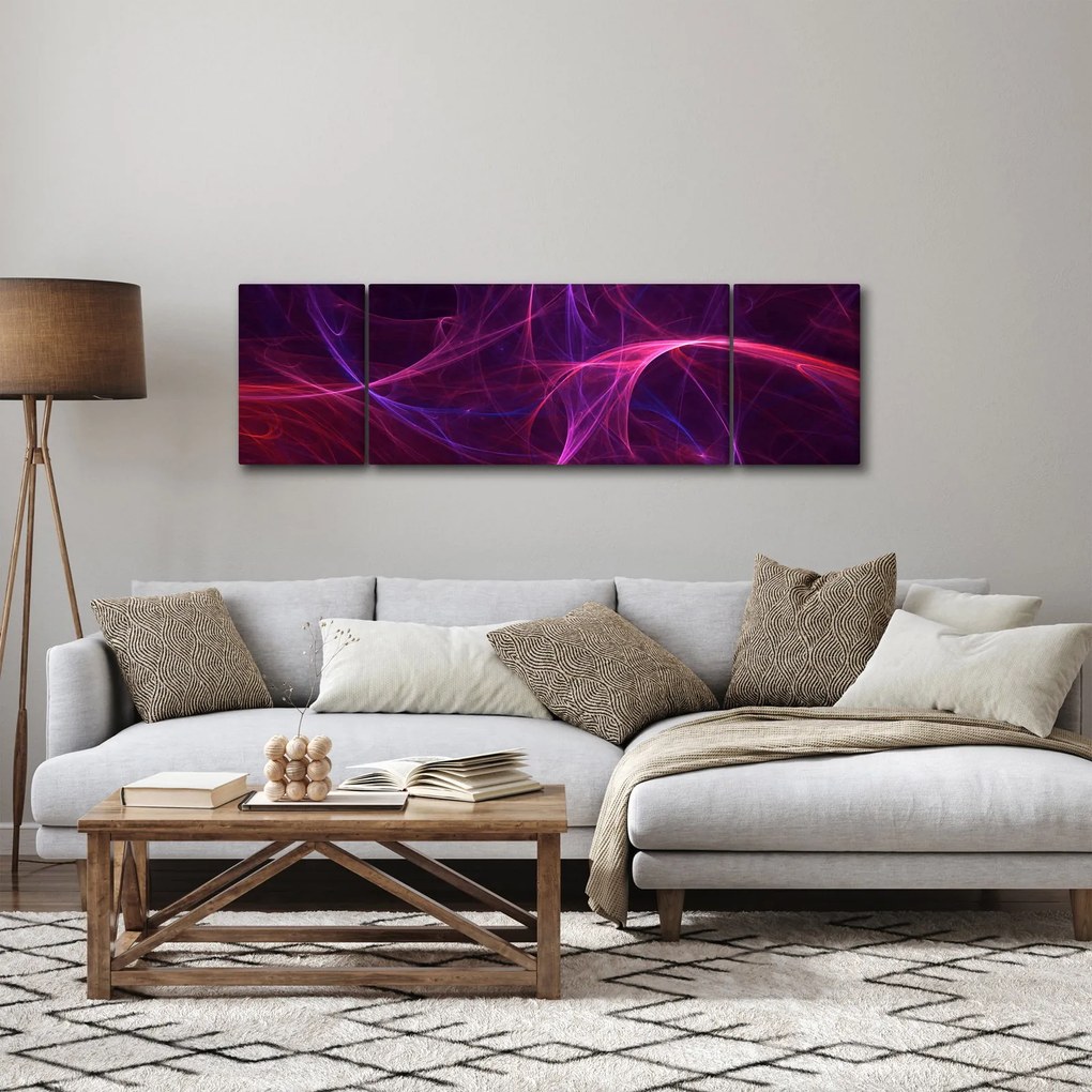 Abstrakcyjny obraz krzywych (170x50 cm)