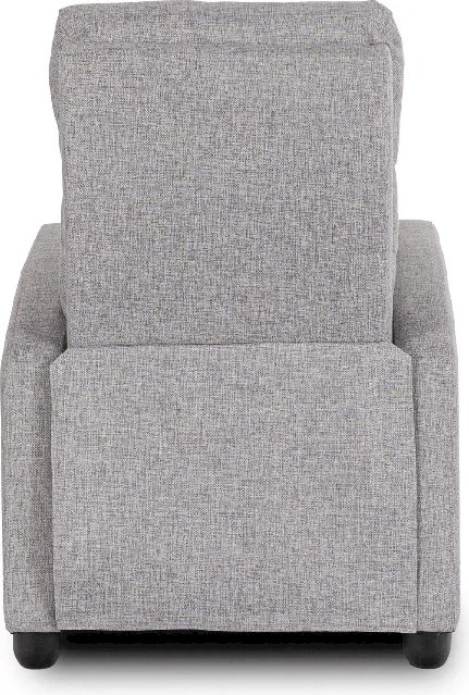 Fotel Rozkładany DANNY Wypoczynkowy z Podnóżkiem Szary Nowoczesny