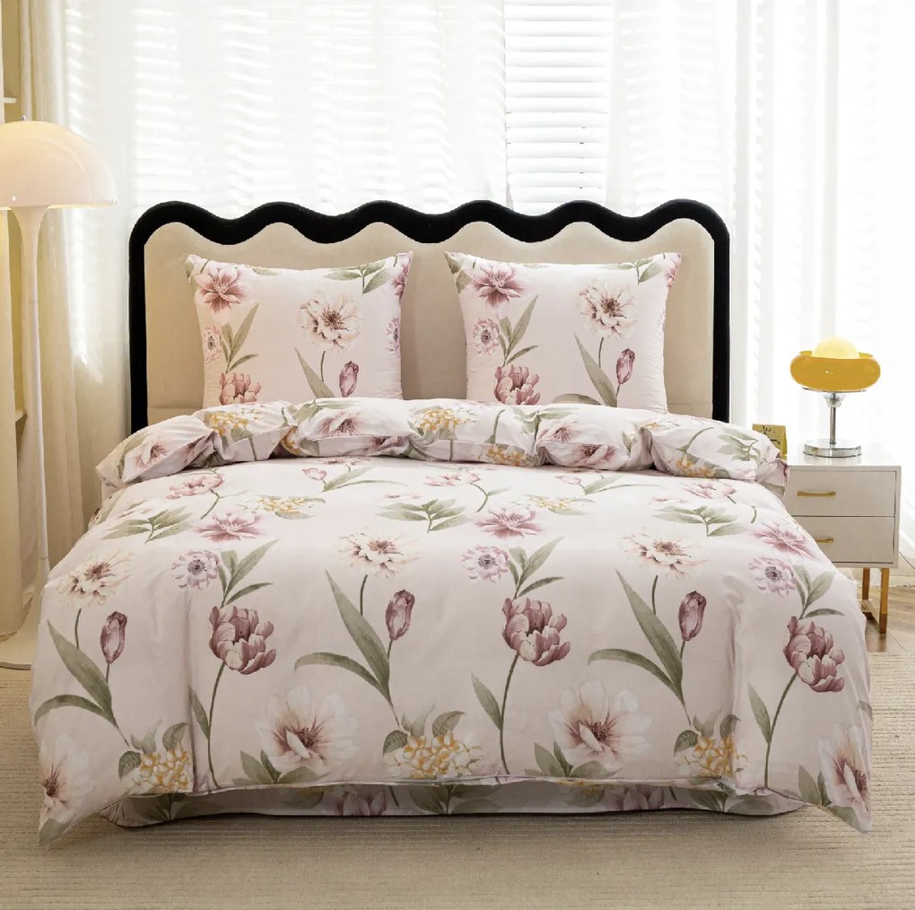 PrzytulneMieszkanie.pl PrzytulneMieszkanie.pl Pościel z mikrofibry BLOSSIA wzorzysta Rozmiar pościeli: 70 x 80 cm | 140 x 200 cm