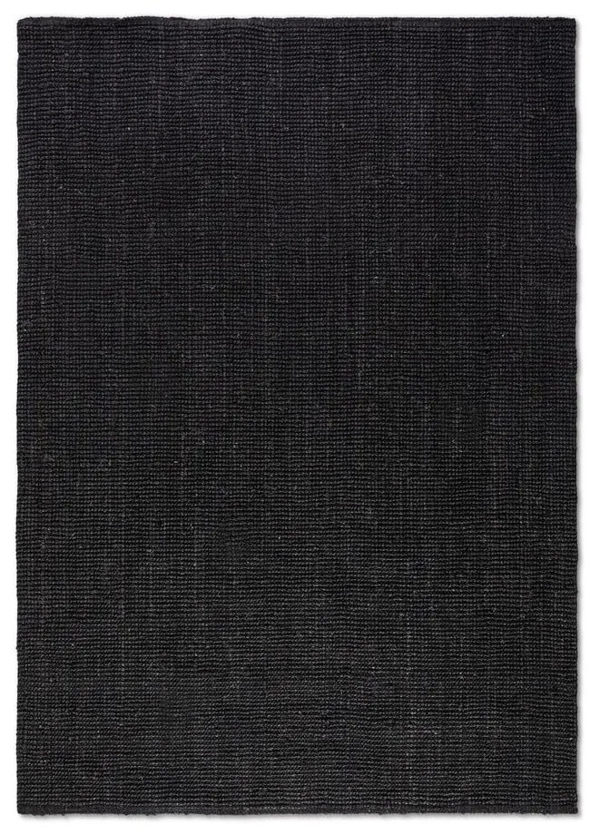 Czarny dywan z juty 80x150 cm Bouclé – Hanse Home