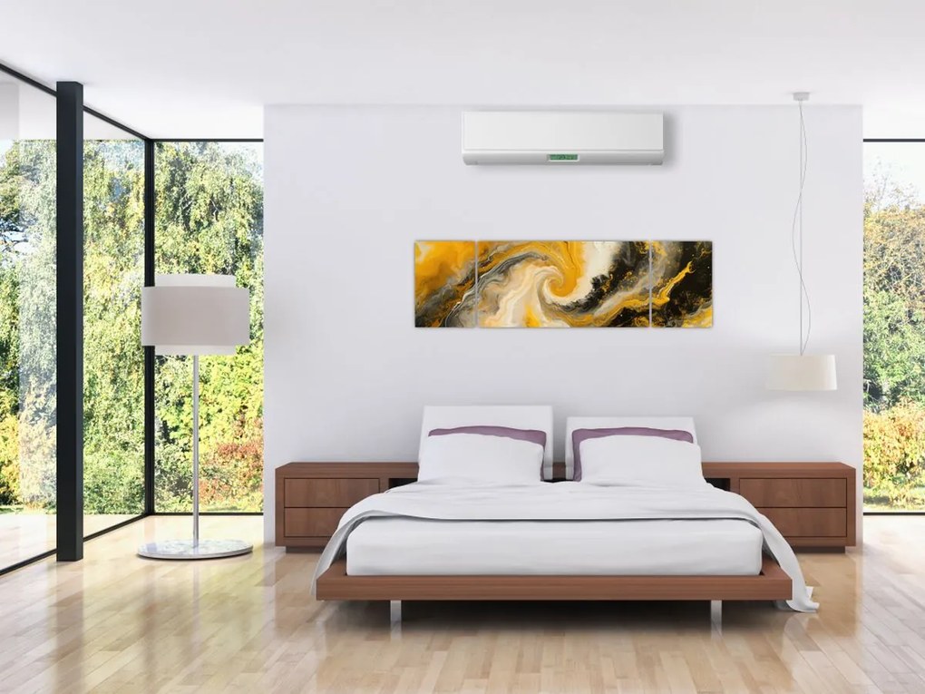 Obraz - Abstrakcja spiralna (170x50 cm)