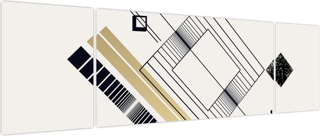 Obraz - Kształty geometryczne N⁰6 (170x50 cm)