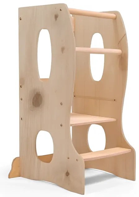 Podest kuchenny Montessori: niezbędna pomoc w kuchni - Kolor Beżowy