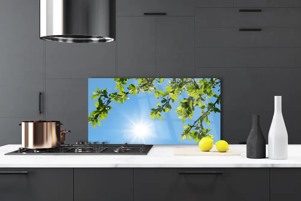 Szkło Ozdobne do Kuchni Złocisty Blask Słońca