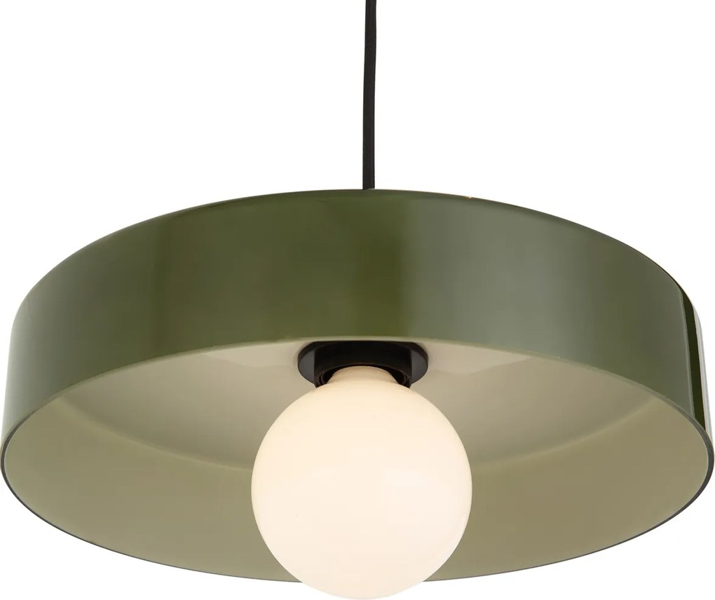 Nowoczesny system szynowy czarny z 2 zielonymi lampami wiszącymi i 3 reflektorami 1-fazowy - Iconic Jeana Luxe Jina