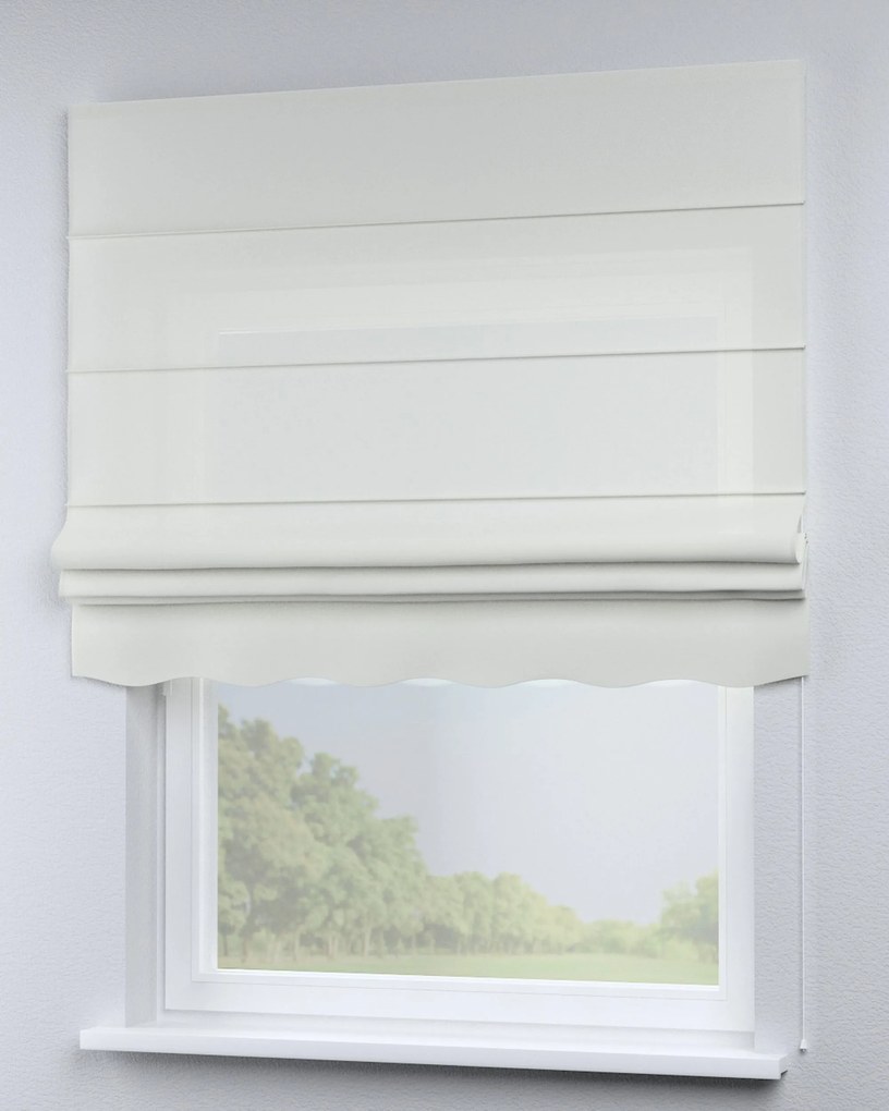 Roleta rzymska Florencja kolor kremowy tkanina półprzezroczysta, strukturalna