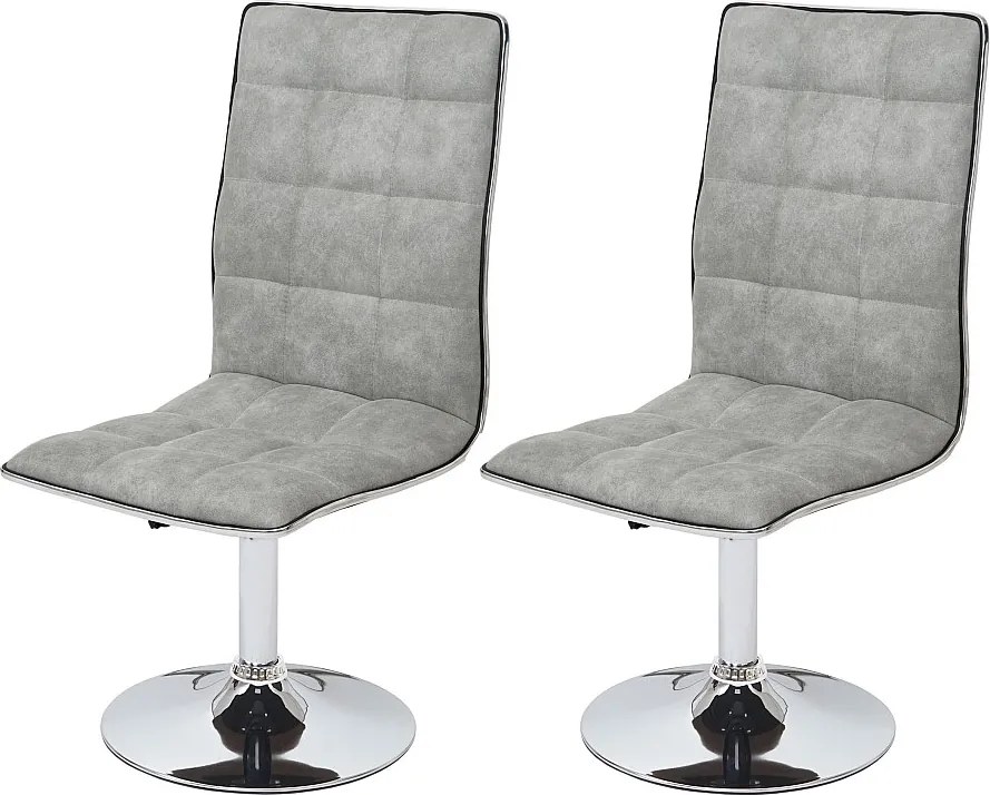 Krzesło do jadalni MCW-C41 (zestaw 2 sztuk),  szary beton vintage