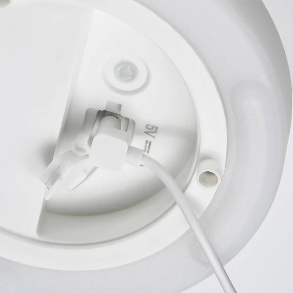 Biała lampa stołowa LED (wysokość 25 cm) Termoli – Fischer & Honsel