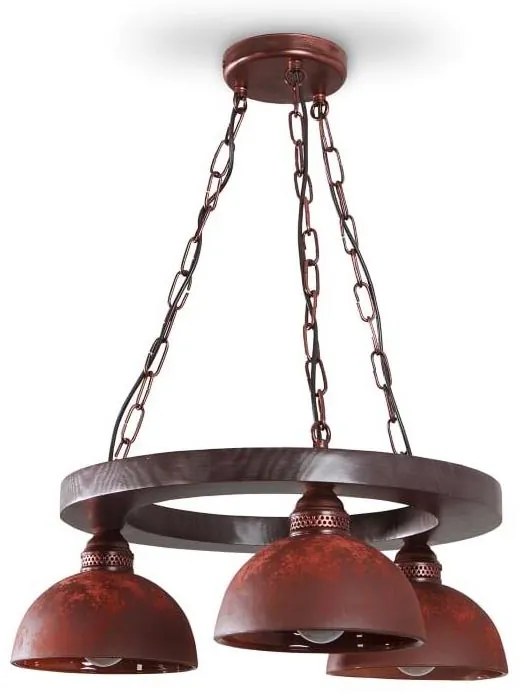 Żyrandol na łańcuchu VIRIONI 3xE27/60W/230V