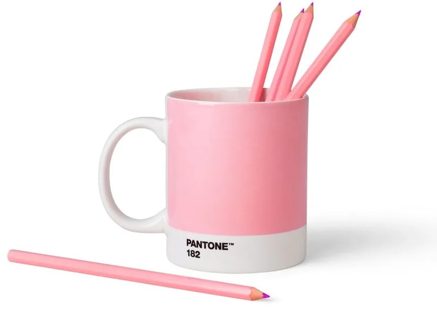 Różowy ceramiczny kubek 375 ml Light Pink 182 – Pantone