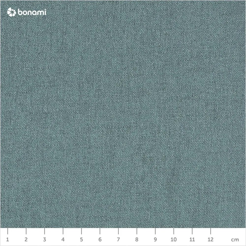 Szaroniebieskie tapicerowane łóżko dwuosobowe ze schowkiem i stelażem 140x200 cm Mattis – Meise Möbel