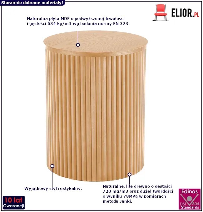 Rustykalny stolik kawowy Z8-W81