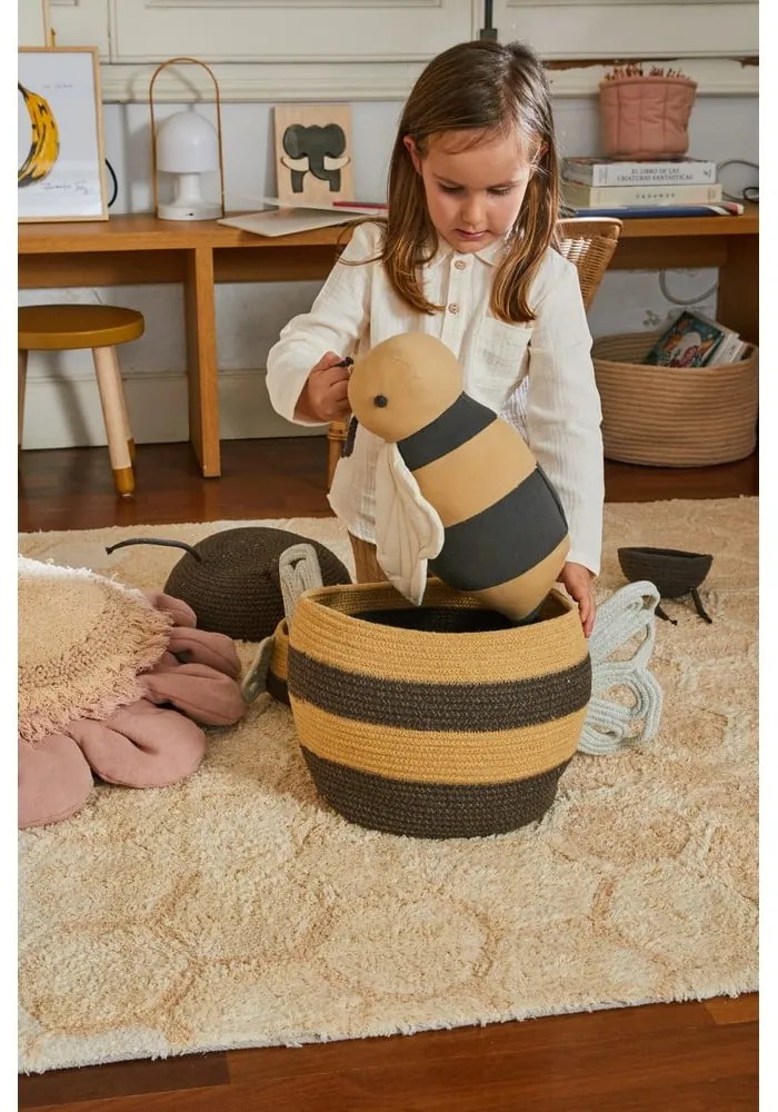Tekstylny dziecięcy kosz na zabawki ø 30x32 cm Mama Bee – Lorena Canals