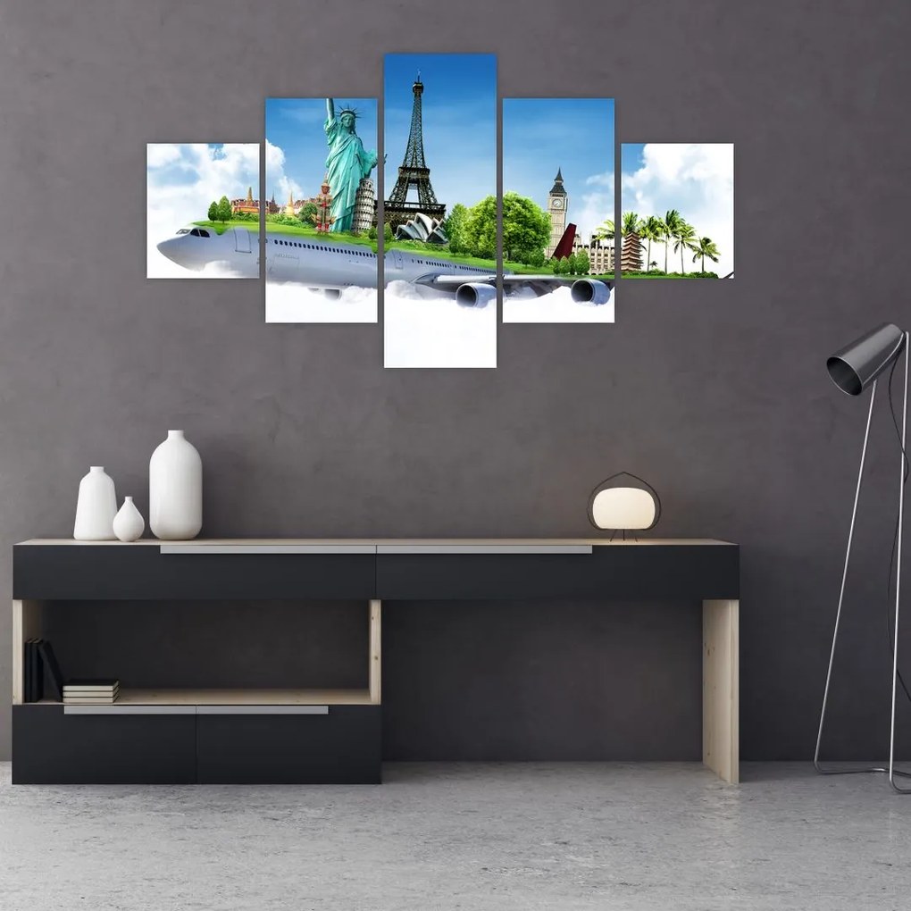 Obraz - Podróż dookoła świata (125x70 cm)