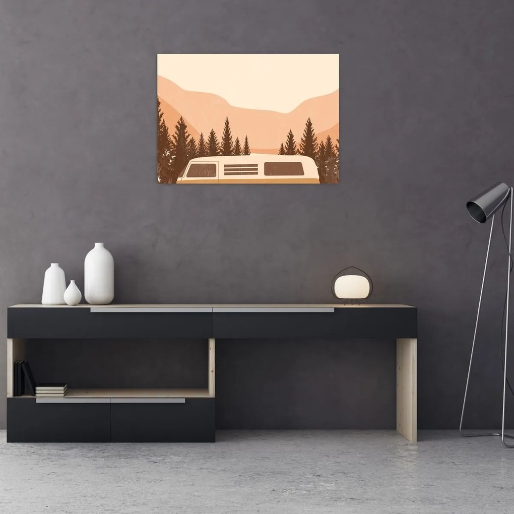 Obraz - Vintage van N⁰2 (70x50 cm)