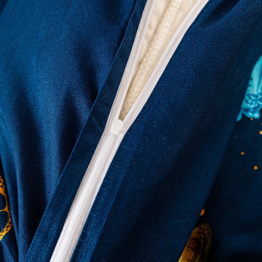 PrzytulneMieszkanie.pl PrzytulneMieszkanie.pl Pościel z mikrofibry ROYAL BUTTERFLY niebieska Rozmiar pościeli: 70 x 80 cm | 140 x 200 cm