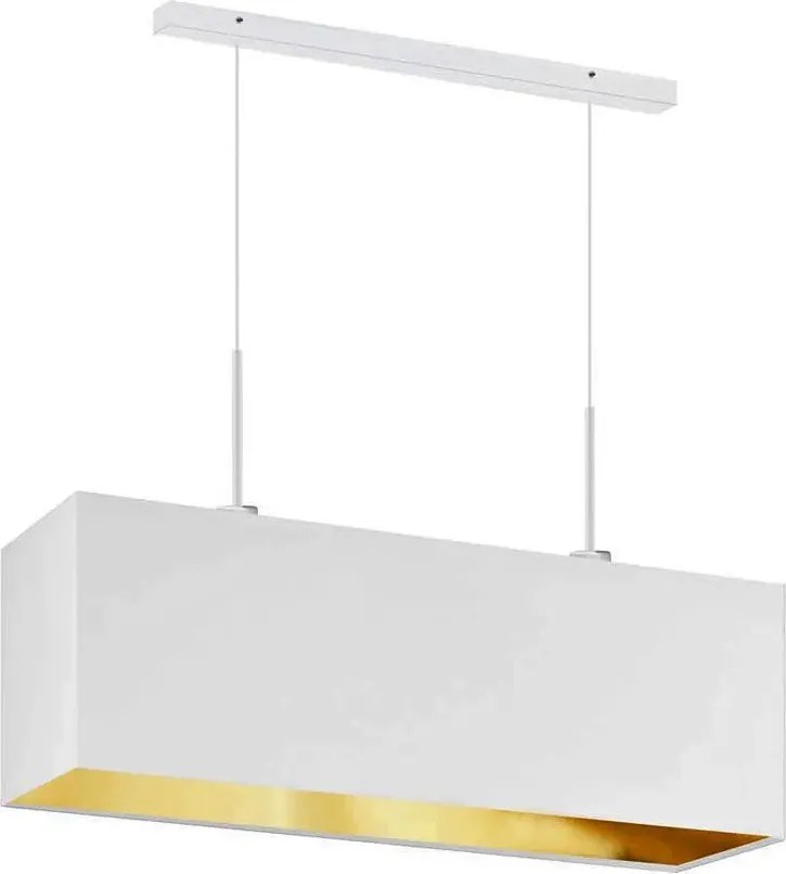 Lampa wisząca glamour nad stół na białym stelażu - H5-N48