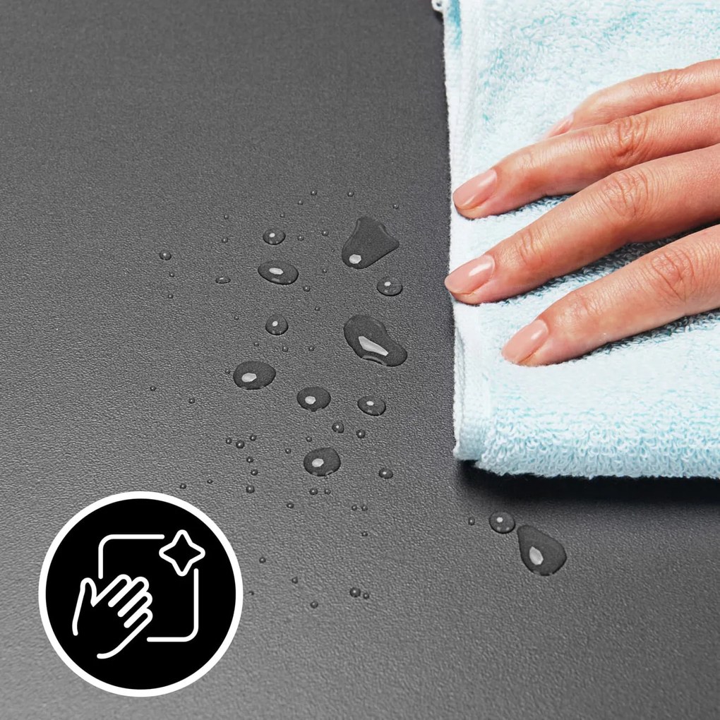 Szafka nocna ELOISE z podświetleniem, 54x39x28cm, antracytowa Casaria