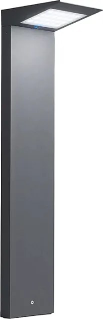 Palik solarny do wbijania w ziemię z baterią LED 2,2 W i systemem fotowoltaicznym, IP54, ciemnoszary