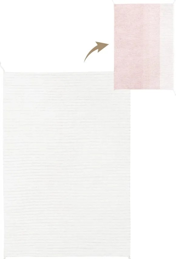 Jasnoróżowy bawełniany dywan 120x160 cm Gelato Pink – Lorena Canals