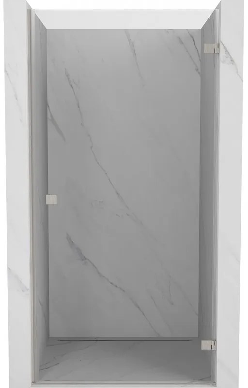 Mexen Lunar-B drzwi prysznicowe uchylne prawe 65 cm, transparent, nikiel szczotkowany - 832-065-000-97-00-P