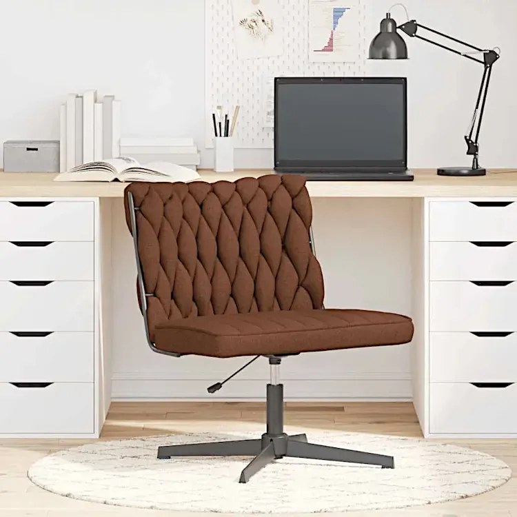 Fotel do biurka glamour brązowy P0-T57