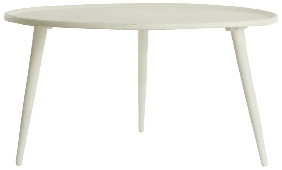 Kremowy metalowy okrągły stolik ø 67,5 cm Babina – Light &amp; Living