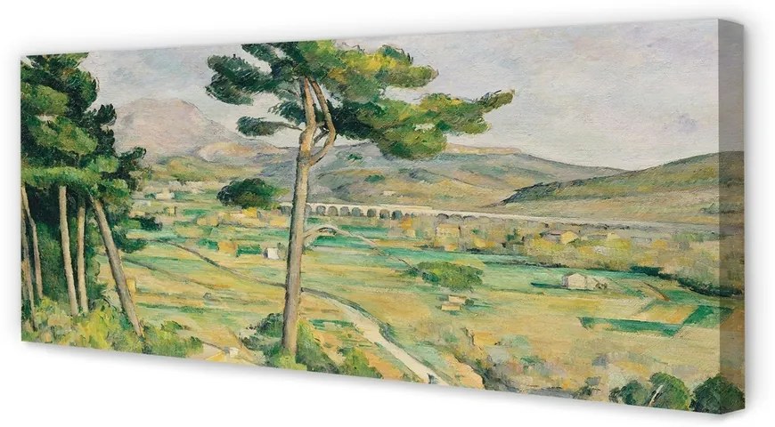 Duży obraz na płótnie Góra Św. Wiktorii i wiadukt w dolinie rzeki Arc - Paul Cézanne