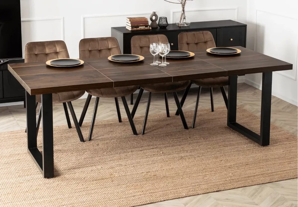 Rozkładany stół prostokątny Petralio 130–230 cm z laminowanym blatem