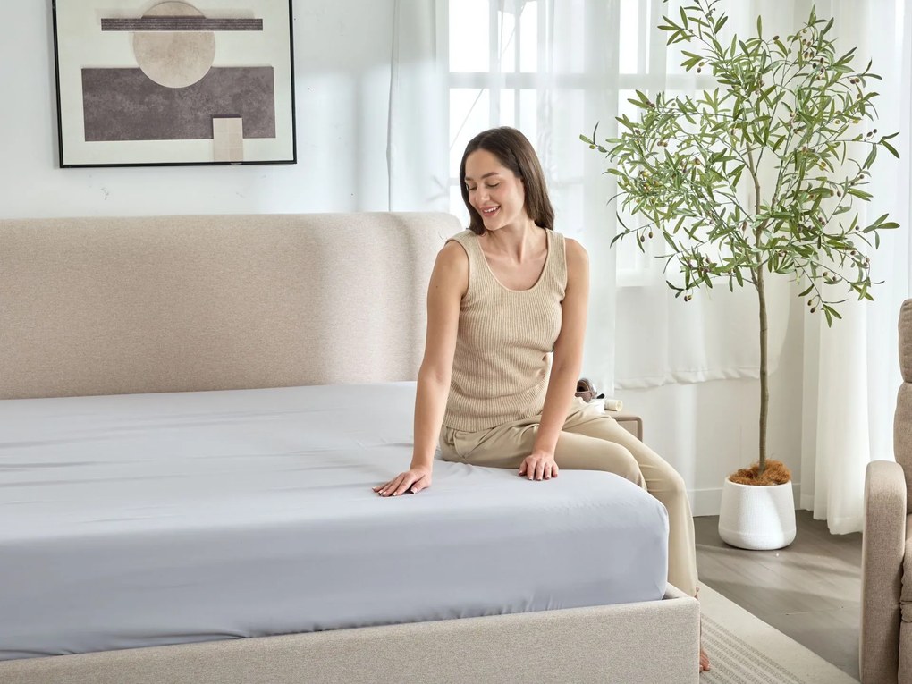 DORMEO ENERGY PRZEŚCIERADŁO Z GUMKĄ SZARE 90x200 cm