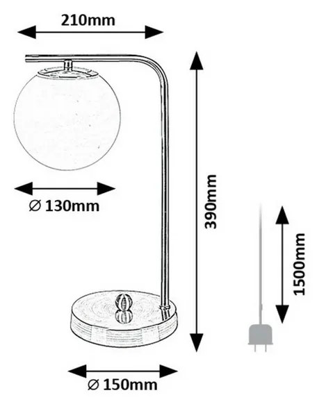 Rabalux 74203 Lampa stołowa LED Kiara, złoty