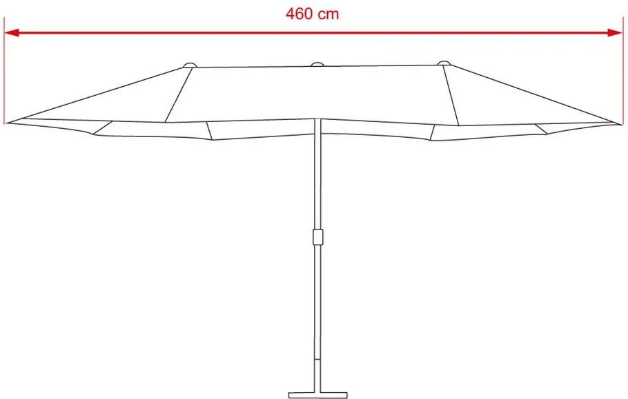 Avenberg Podwójny parasol Fugas, szary