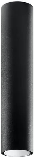 Czarny industrialny podłużny plafon - 5X S245 G5-N05