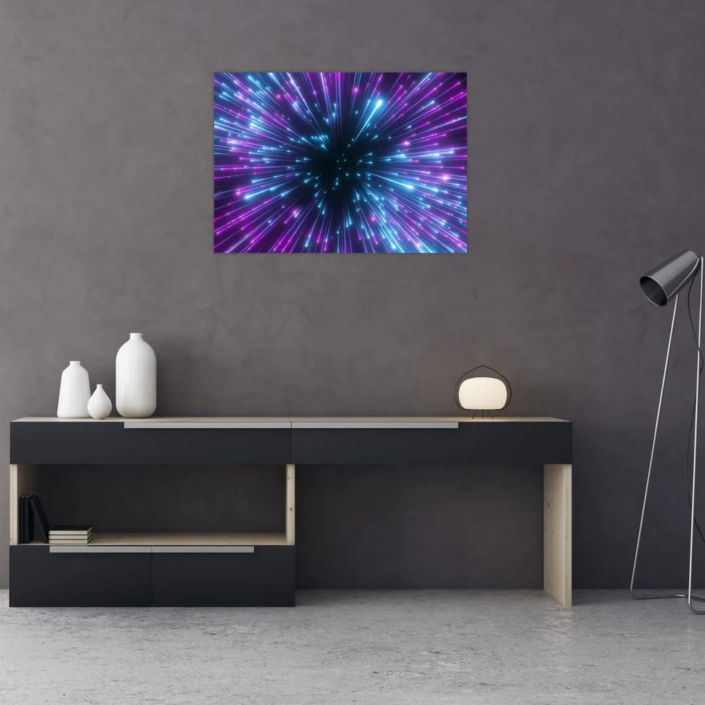 Obraz - Neonowa przestrzeń (70x50 cm)