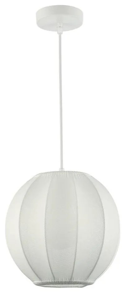 Lampa wisząca na przewodzie DANA 1xE27/15W/230V Ø 25 cm biała