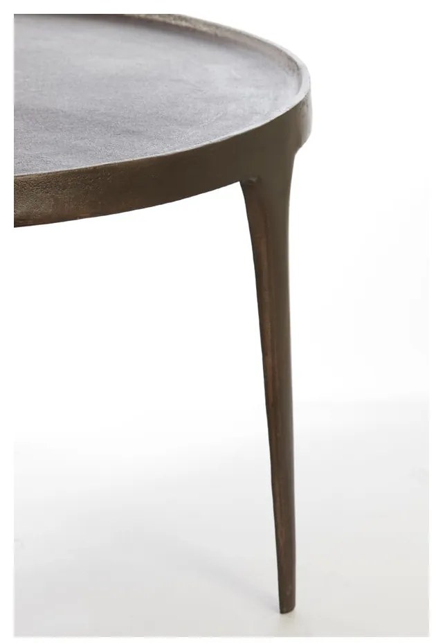 Brązowe okrągłe stoliki zestaw 2 szt. ø 75 cm Tobias – Light &amp; Living