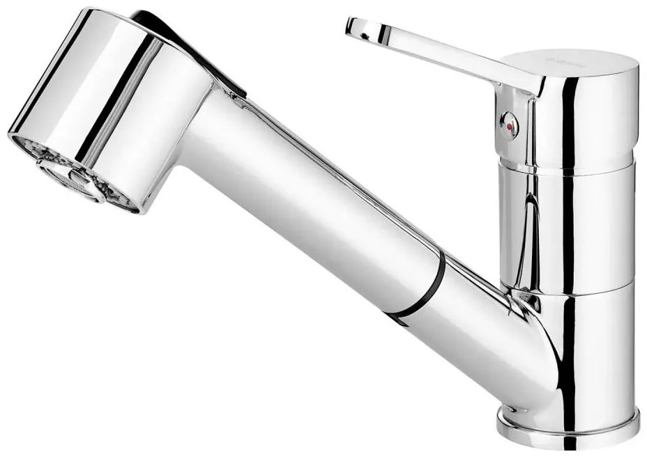 Deante BDN_071M - Bateria kuchenna z wyciąganą wylewką NARCYZ chrom błyszczący