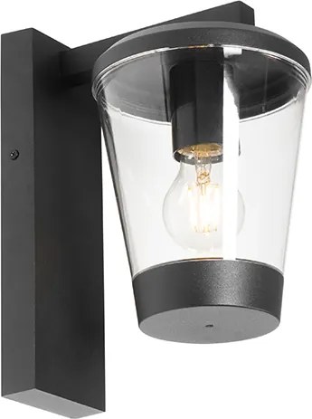 Nowoczesna lampa ścienna zewnętrzna czarna IP44 - Joren