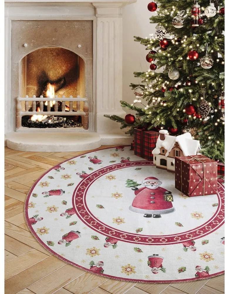 Czerwony okrągły dywan ze świątecznym motywem ø 160 cm Toy's Delight Santa Claus – Villeroy&amp;Boch