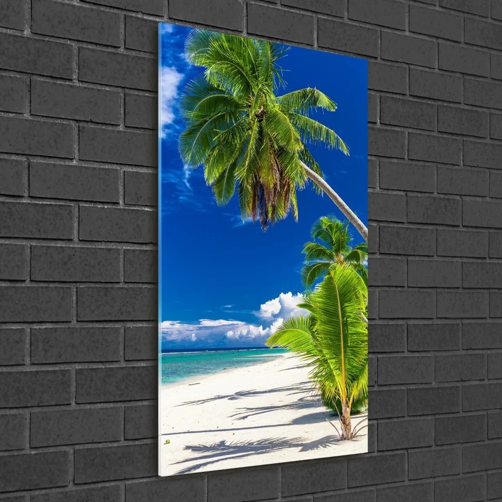 Foto obraz szkło akryl pionowy Tropikalna plaża