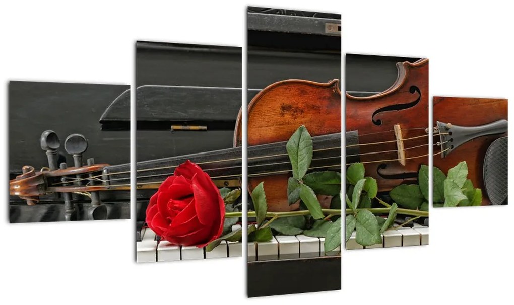 Obraz - Pamięć muzyka (125x70 cm)