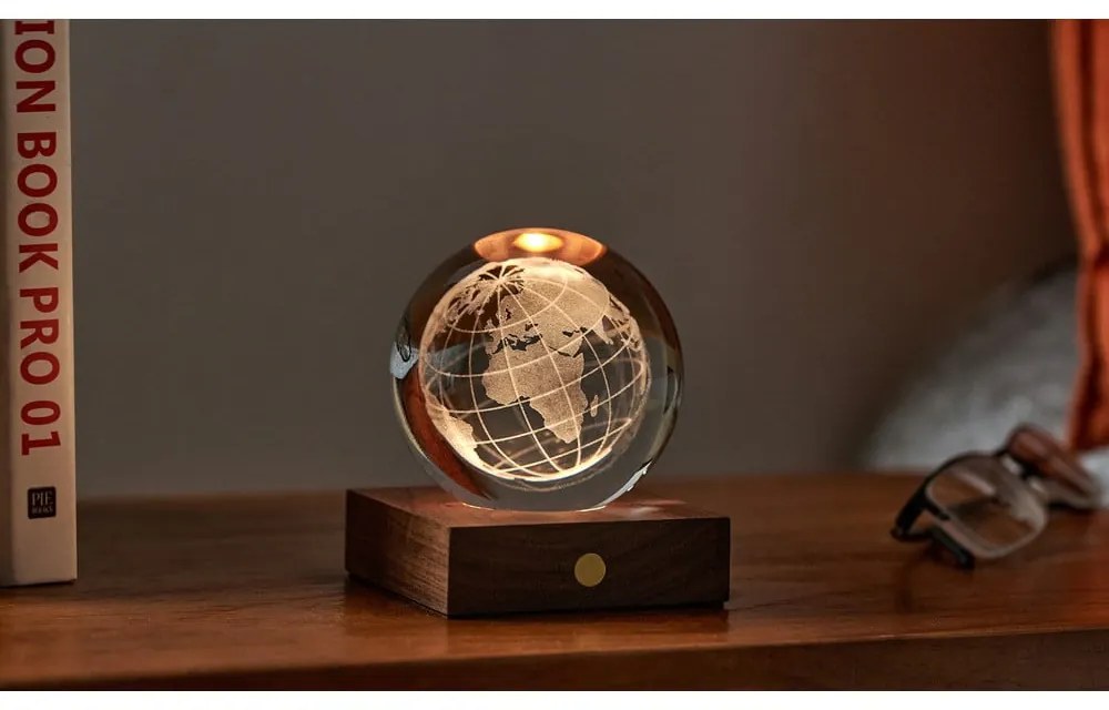 Ciemnobrązowa dekoracja świetlna na USB Amber – Gingko