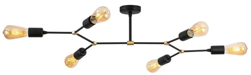 Czarna lampa sufitowa 48x95 cm Sparrow – Opviq lights