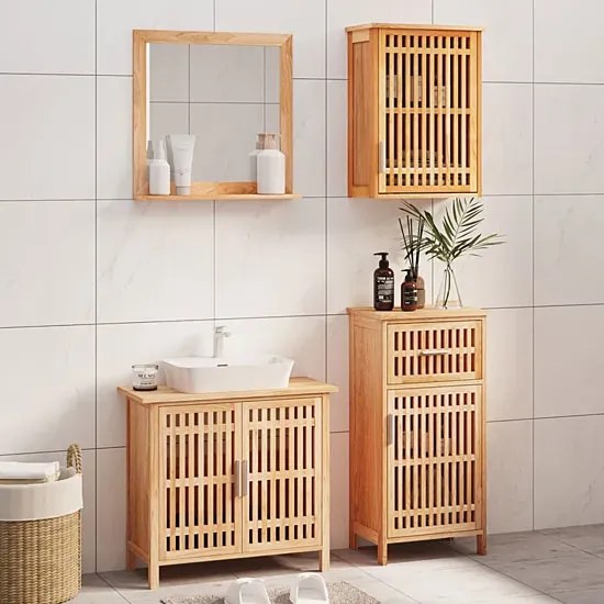 Zestaw mebli łazienkowych w stylu boho - Yuzu 5X