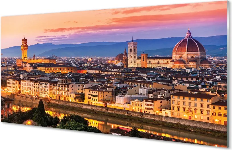 Panel szklany do Kuchni Nocna Panorama przy Katedrze