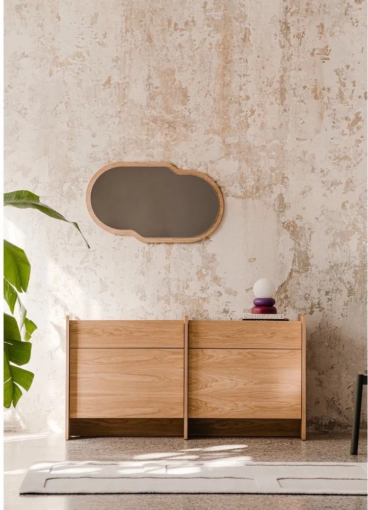 Komoda w dekorze dębu w naturalnym kolorze 146x76x51 cm Hido – noo.ma