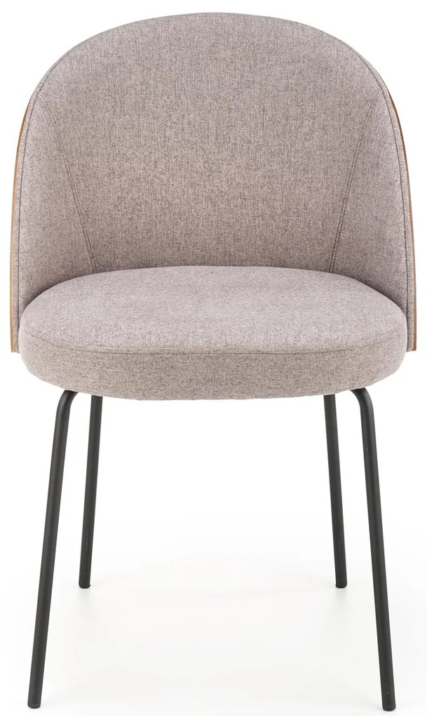 Krzesło popielaty/jasny orzech, skandynawski, loft, K451